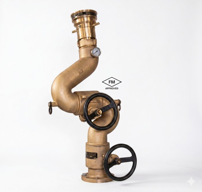Vajra 433 FM Approved Bronze Geared Fire Monitor