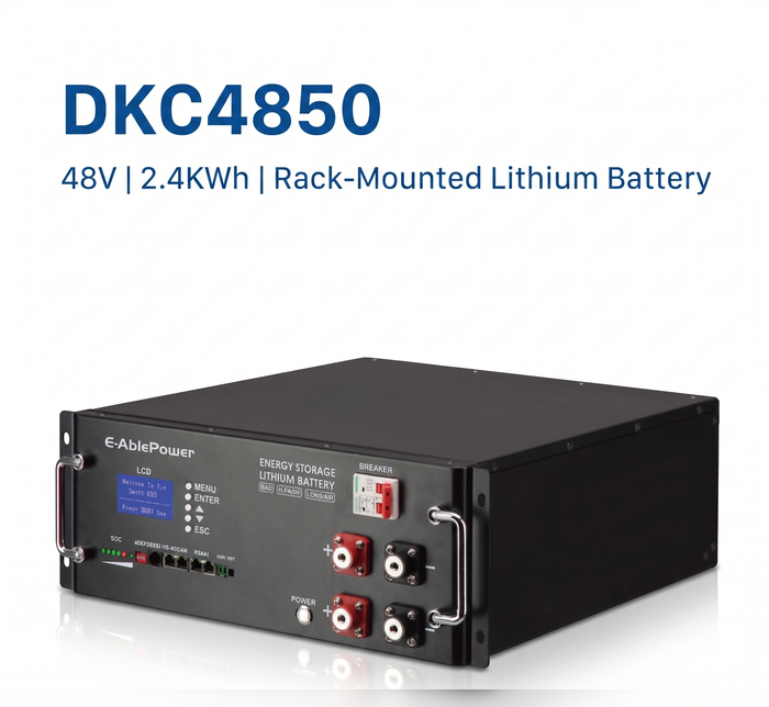 E-Able Power DKC4850 Rack Battery 48V 50Ah 2.4KWh LiFePO4