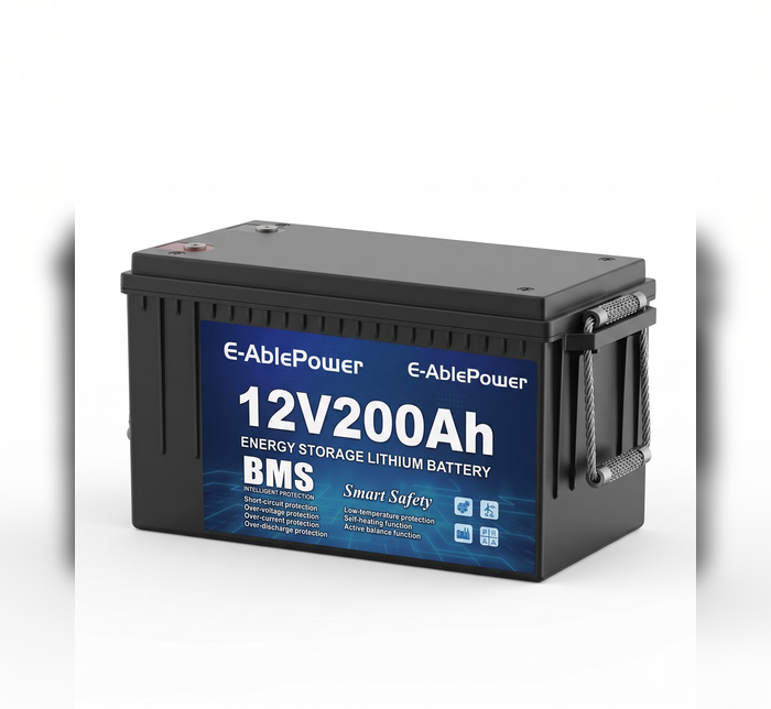 E-Able Power DKV 12V 200Ah 2.56KWh LiFePO4 GEL Replacement Battery