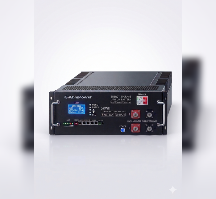 E-Able Power DKC4850 Rack Battery 51.2V 50Ah 2.56KWh LiFePO4