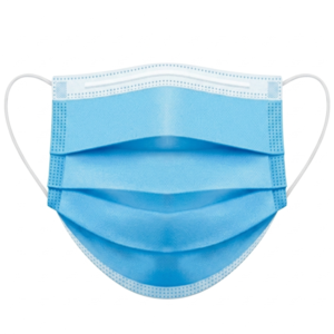 3 Ply Disposable Face Mask with Adjustable Nose Pin - 100 Pack