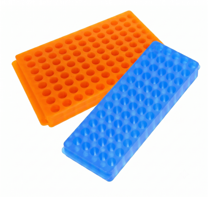 96 Well Rack for 0.5ml and 1.5ml Centrifuge Tubes Orange