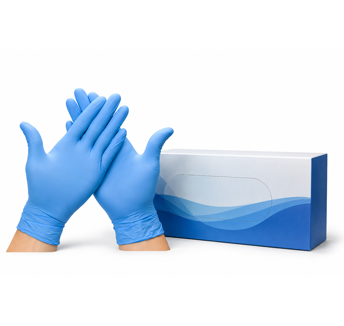 BC-NM Nitrile Powder Free Gloves Medium 10 Pack Case - Image 3