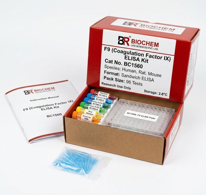 Factor IX (F9) ELISA Kit - 96 Test Human Rat Mouse