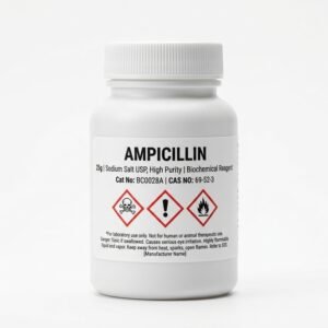 Ampicillin Sodium Salt USP 25g High Purity CAS 69-52-3