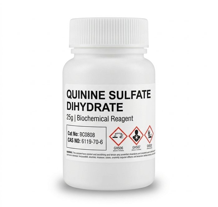 Quinine Sulfate Dihydrate 25g CAS 6119-70-6 High Purity