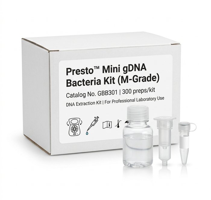 GBB301 Presto Mini gDNA Bacteria Kit 300 Preps