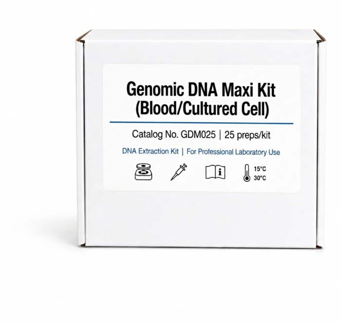 GDM025 Genomic DNA Maxi Kit for Blood and Cultured Cells