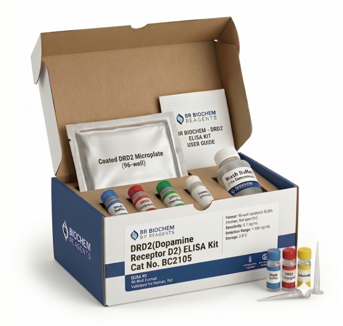 DRD2 Dopamine Receptor D2 ELISA Kit 96 Tests