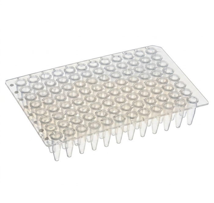 96-Well Non-Skirted PCR Plate 0.2ml Clear Polypropylene