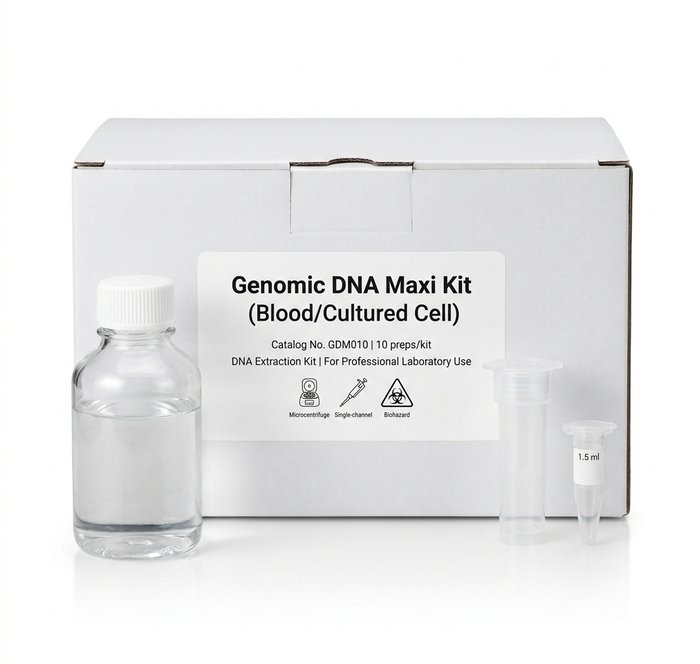 GDM010 Genomic DNA Maxi Kit for Blood and Cultured Cells