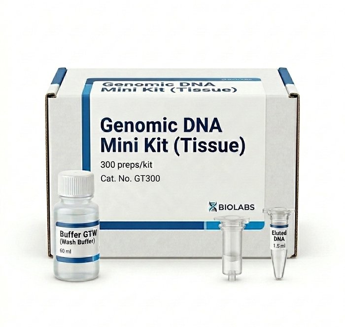 GT300 Genomic DNA Mini Kit Tissue 300 Preps