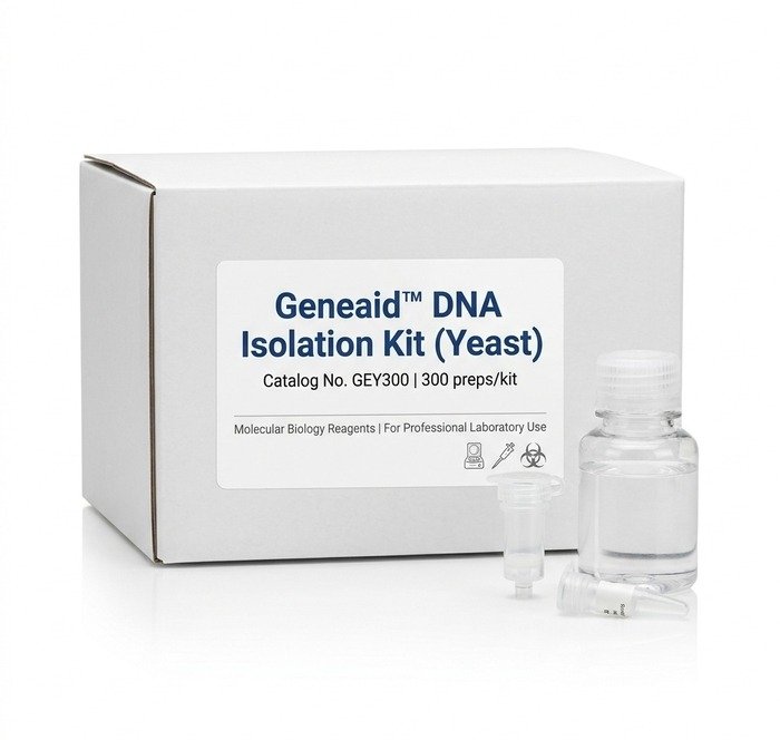 Geneaid GEY300 DNA Isolation Kit for Yeast 300 Preps