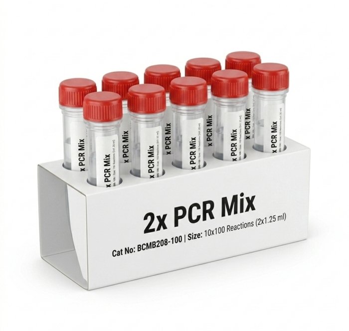 BCMB208-100 2X PCR Mix 10x100 Reactions