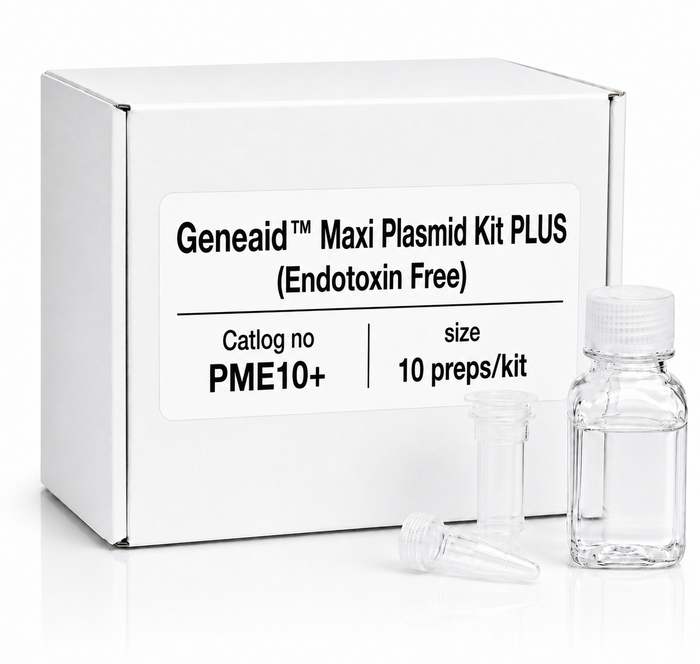 Geneaid Maxi Plasmid Kit PLUS Endotoxin Free 10 Preps