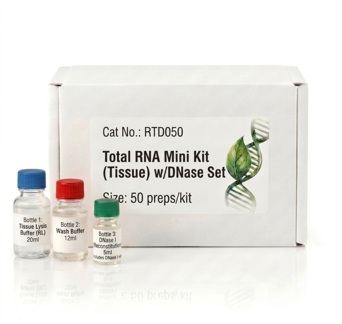 RTD050 Total RNA Mini Kit Tissue w/DNase Set 50 Preps