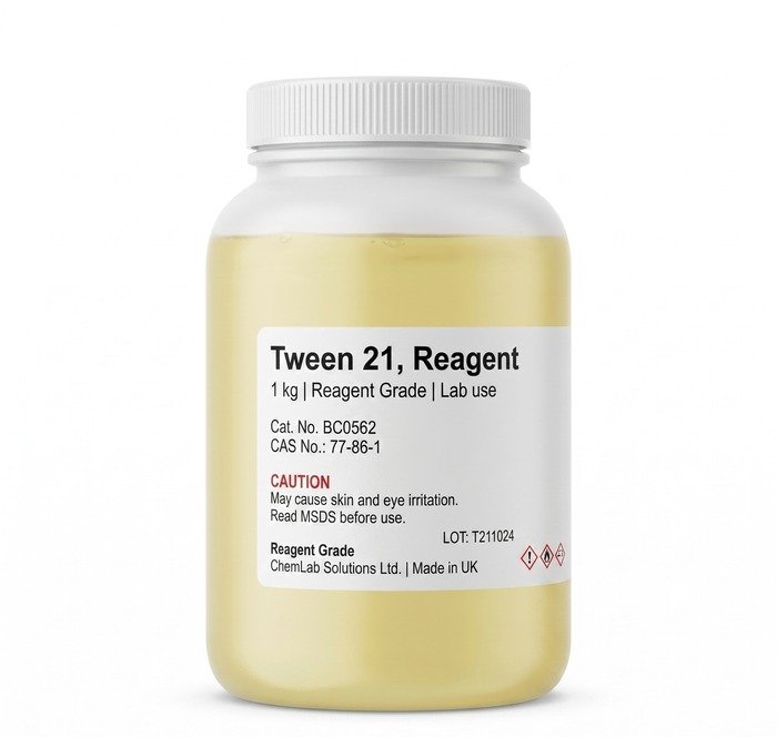 Tween 21 Reagent 1kg CAS 77-86-1 High Purity Laboratory Grade