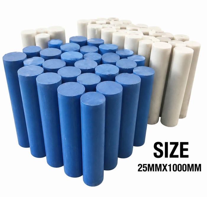 DURA Nylon 6 Rod 25mm x 1000mm Engineering Plastic