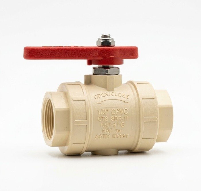 Stream CPVC Ball Valve Inch Socket End