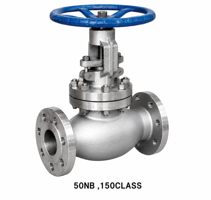 Advance Flo 50NB WCB Globe Valve 150 Class Industrial