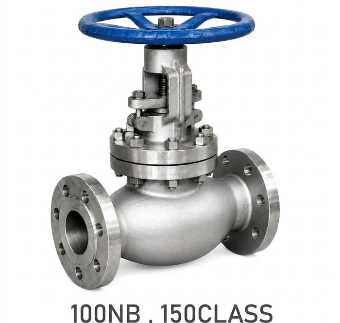 Advance Flo Globe Valve 100NB 150Class WCB Industrial Valve