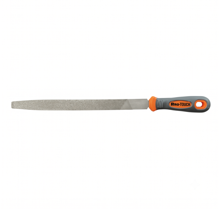 Ultra TOUCH Half Round Bastard File with Ergonomic Handle