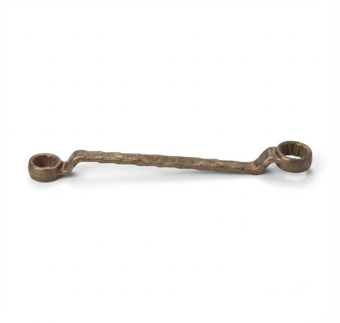DE NEERS Ring Spanner 11/16x3/4 inch Aluminum Bronze - Image 2