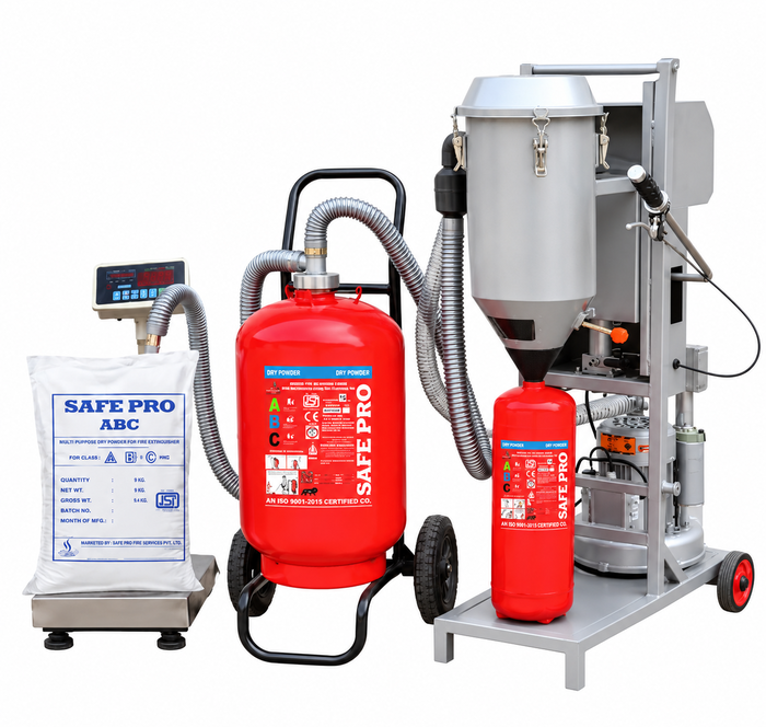 SAFE PRO Dry Powder Filling Machine for Fire Extinguishers