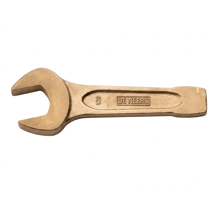 DE NEERS 120mm Non-Sparking Slogging Open Ended Spanner