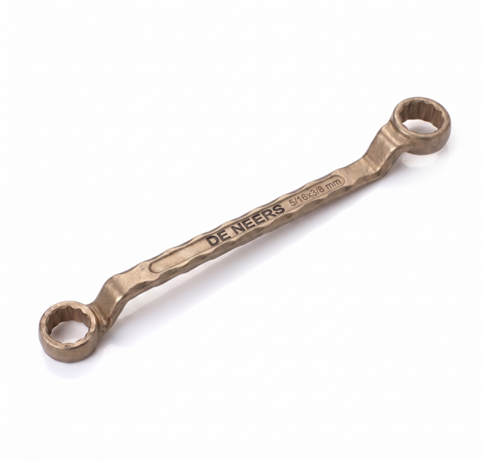 DE NEERS Aluminium Bronze Ring Spanner 5/16x3/8 mm