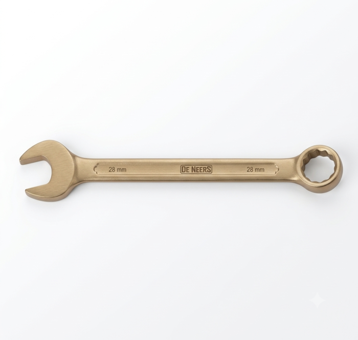 DE NEERS 28 mm Aluminium Bronze Combination Spanner