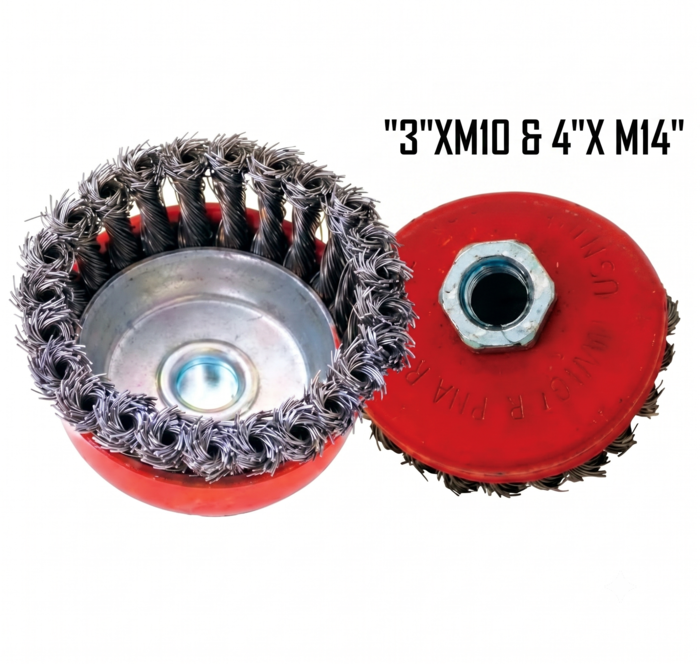 Xtra-Power Twisted Cup Brush MX for Angle Grinders