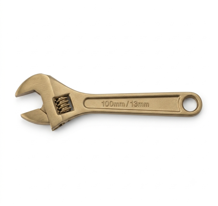DE NEERS Non Sparking Adjustable Wrench 100 mm DN-16551