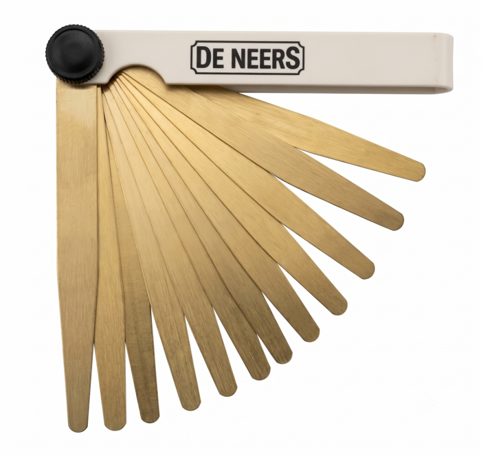 DE NEERS Feeler Gauge DN-17035 Be-Cu 0.05 to 1.0 mm