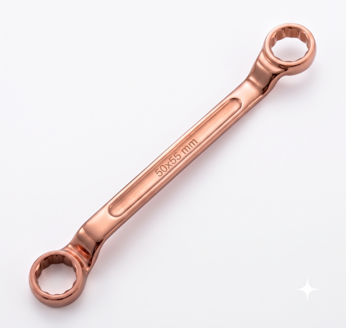 DE NEERS 50x55 mm Beryllium Copper Ring Spanner DN-15434