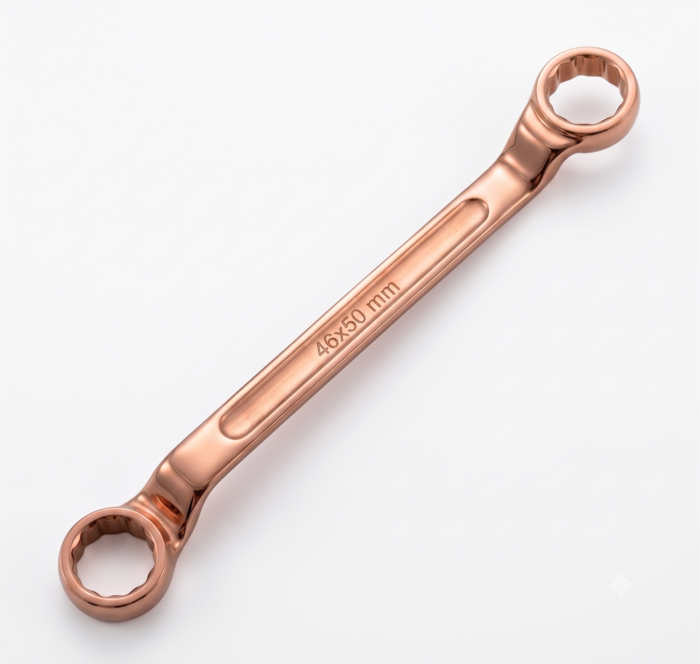 DE NEERS Ring Spanner 46x50 mm Non-Sparking BE-CU
