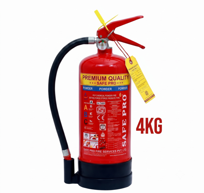 SAFE PRO 4 KG ABC Powder Fire Extinguisher ISI Marked