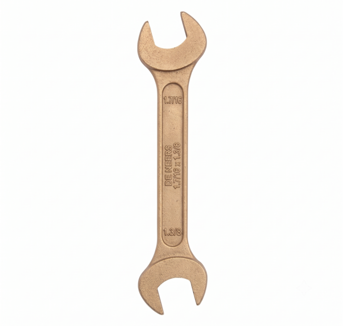 DE NEERS Double Open End Spanner 1.7/16 x 1.3/8 SAE