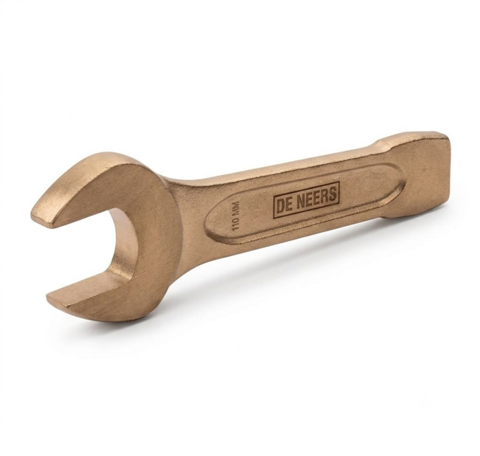 DE NEERS 110 mm Non Sparking Slogging Open Ended Spanner