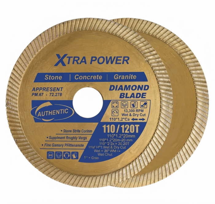 Xtra Power 4 inch Turbo Concrete Diamond Saw Blade
