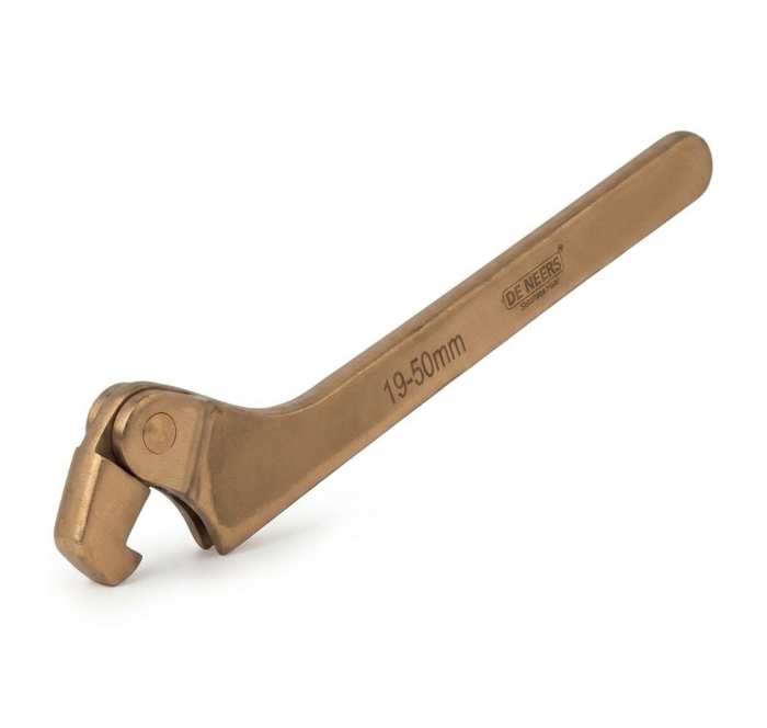 DE NEERS Non-Sparking Hook Wrench 19-50 mm DN-16511