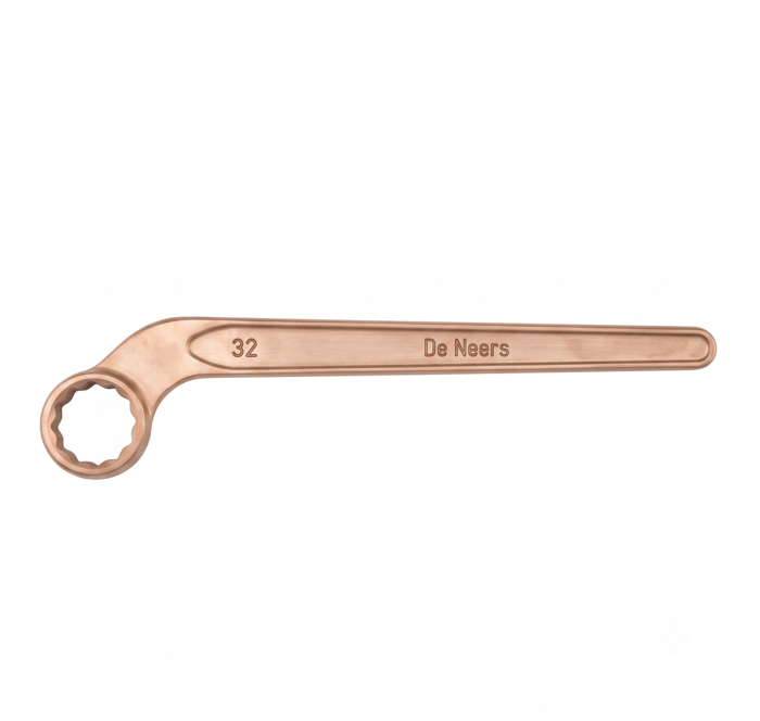 DE NEERS 32 mm Single Bent Ring Spanner DN-16022