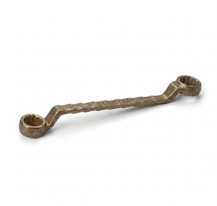 DE NEERS Aluminium Bronze 1.1/8x1.1/4 Inch Ring Spanner