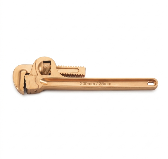 DE NEERS Non Sparking Pipe Wrench 200 mm DN-16621