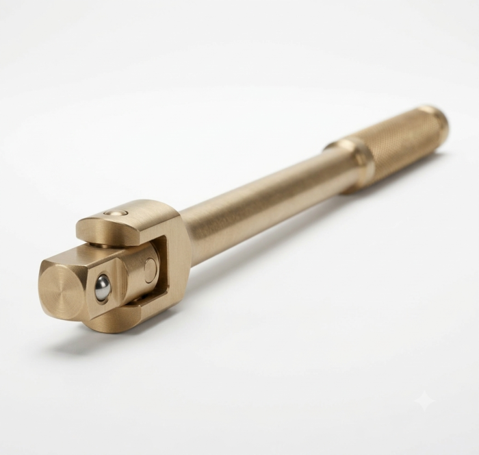DE NEERS 1/2 Inch 250mm Non-Sparking Swivel Handle