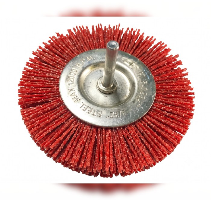Ultra TOUCH 100mm Spindle Mounted Nylon Circular Brush