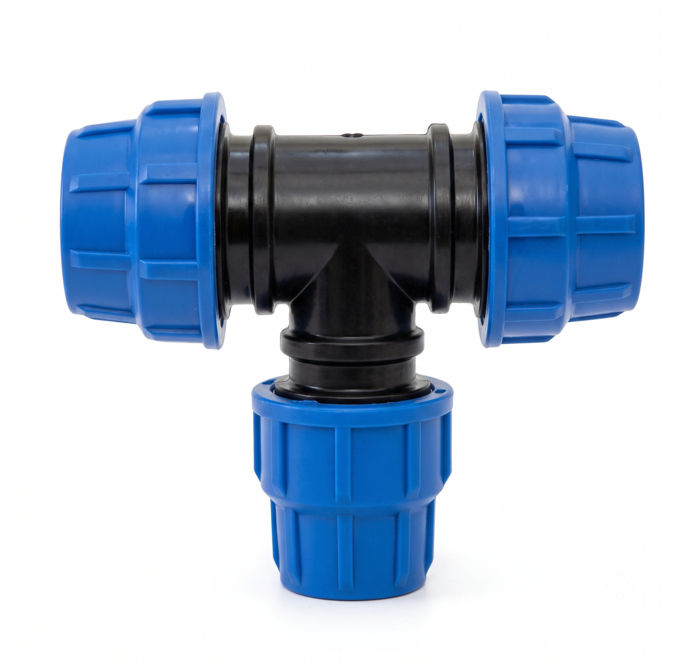 Janvi Plastic 90 Degree Tee Male Threaded Off Take