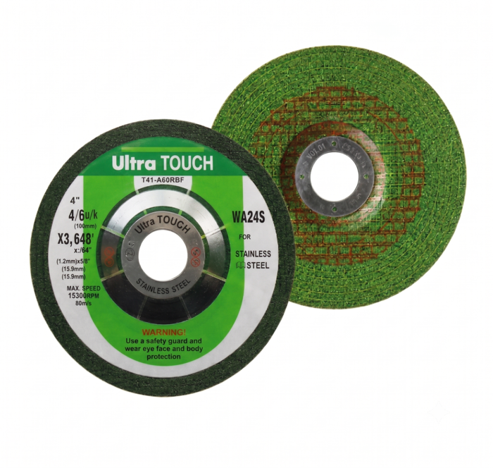 ULTRA TOUCH Green Depressed Center Grinding Wheel