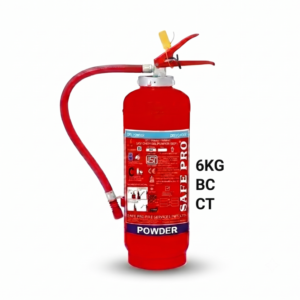 SAFE PRO 6 KG BC Powder Fire Extinguisher CT