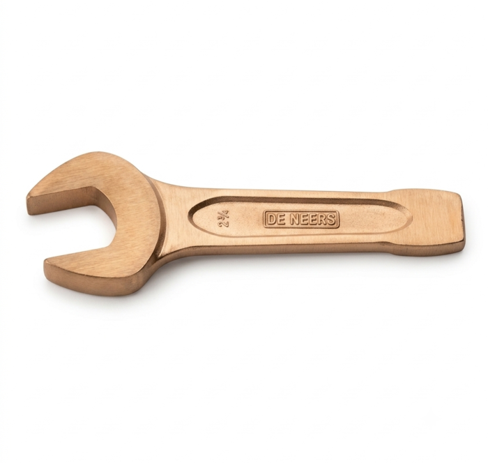 DE NEERS 2 3/4 inch Non Sparking Slogging Open Ended Spanner